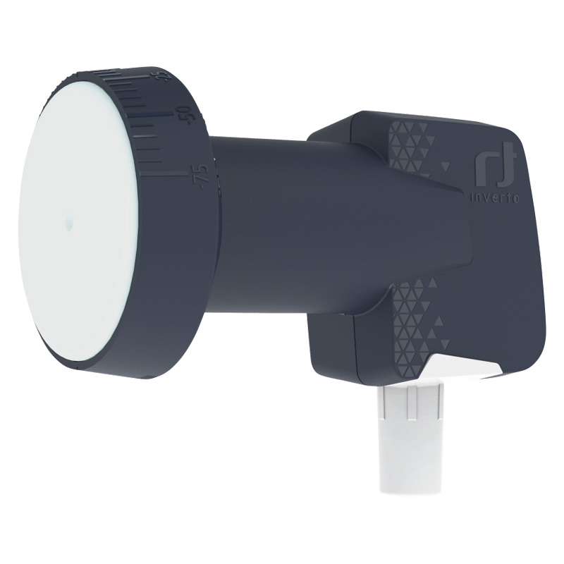 Inverto SAT LNB Premium single 40 mm / 0,2 db LNB Single, diamètre de tête 40 mm, rapport signal/bruit 0,2 dB typique, durabilité garanti