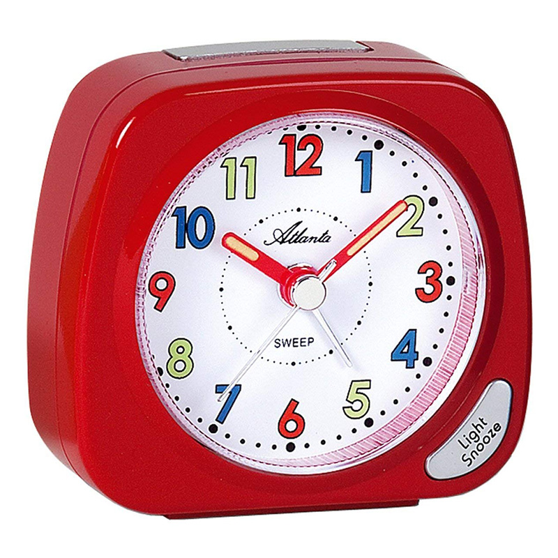 ATLANTA REVEIL DE TABLE ROUGE A QUARTZ