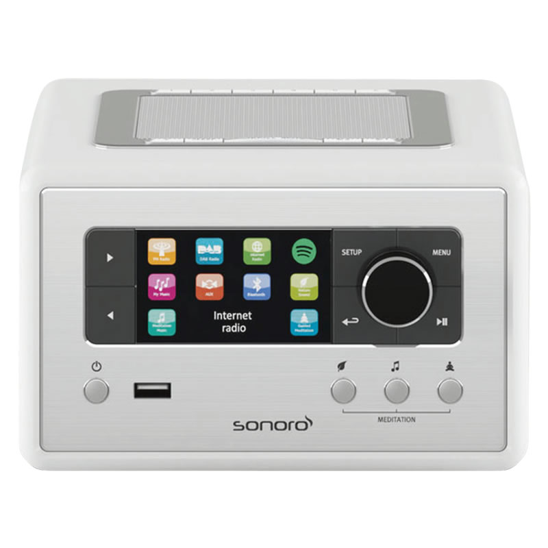 SONORO RADIO RELAX DESIGN BLANC DAB+