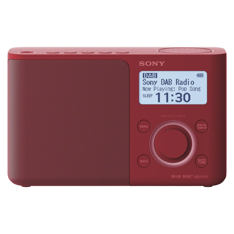 SONY DAB+ RADIO DESIGN XDRS61D ROUGE Spotvision