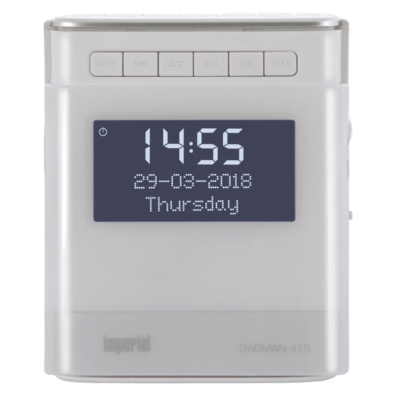 IMPERIAL DABMAN D15 RADIO REVEIL BLANC