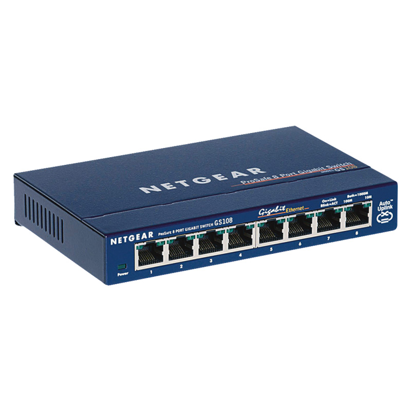 NETGEAR BOITIER GS108 GE SWITCH 8 X RJ45
