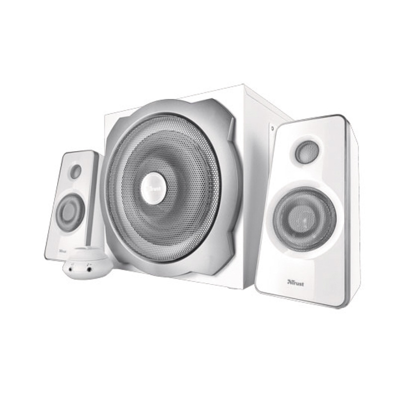 TRUST TYTAN 2.1 SUBWOOFER SET BLANC