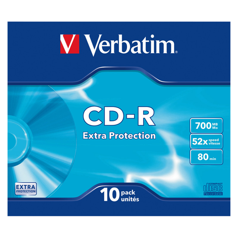 VERBATIM CD-R80 52X EXTRA 10 PACK