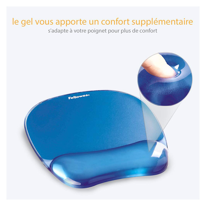 FELLOWES TAPIS DE SOURIS GEL BLEU