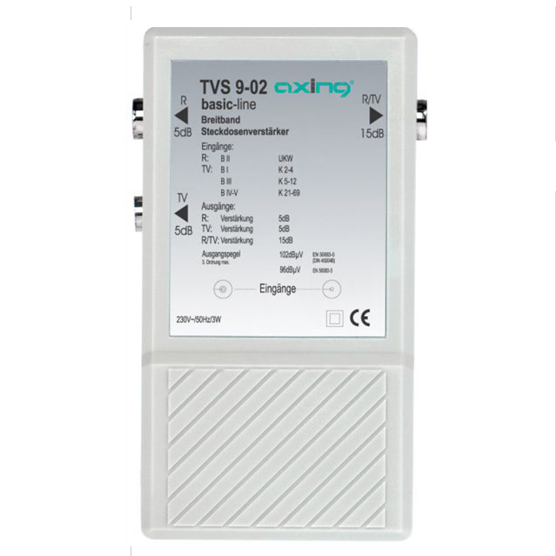 AXING TVS9-02 AMPLI D'ANTENNE 5 - 15 DB
