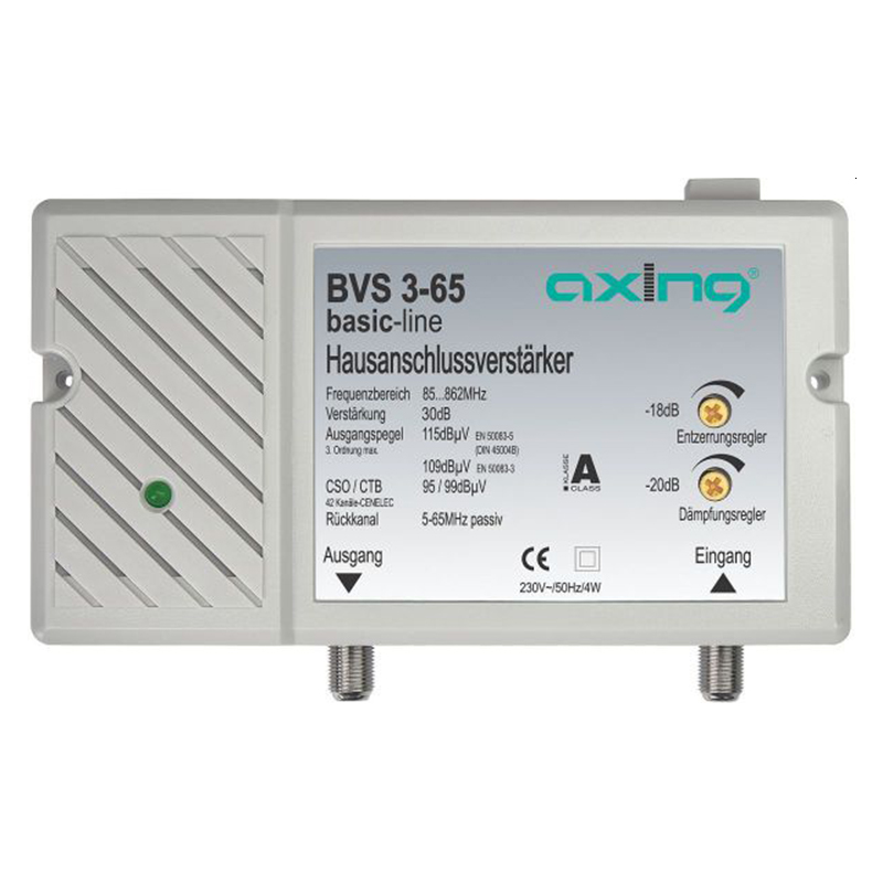 AXING BVS 3-65 AMPLI D'ANTENNE 10 - 30 DB REGLABLE