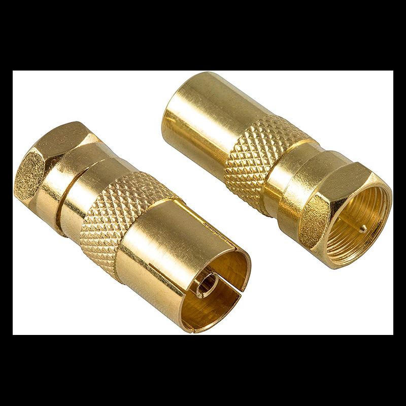 POPPSTAR ADAPTATEUR COAXIAL SAT PLAQUES OR – Image 2