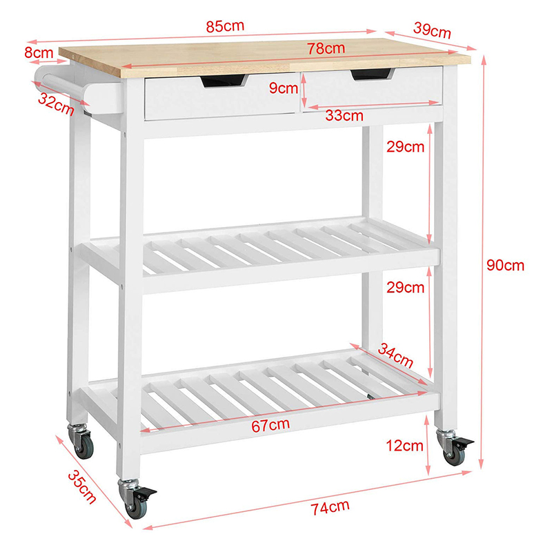 SOBUY FKW68-WN DESSERTE DE CUISINE SYMPA