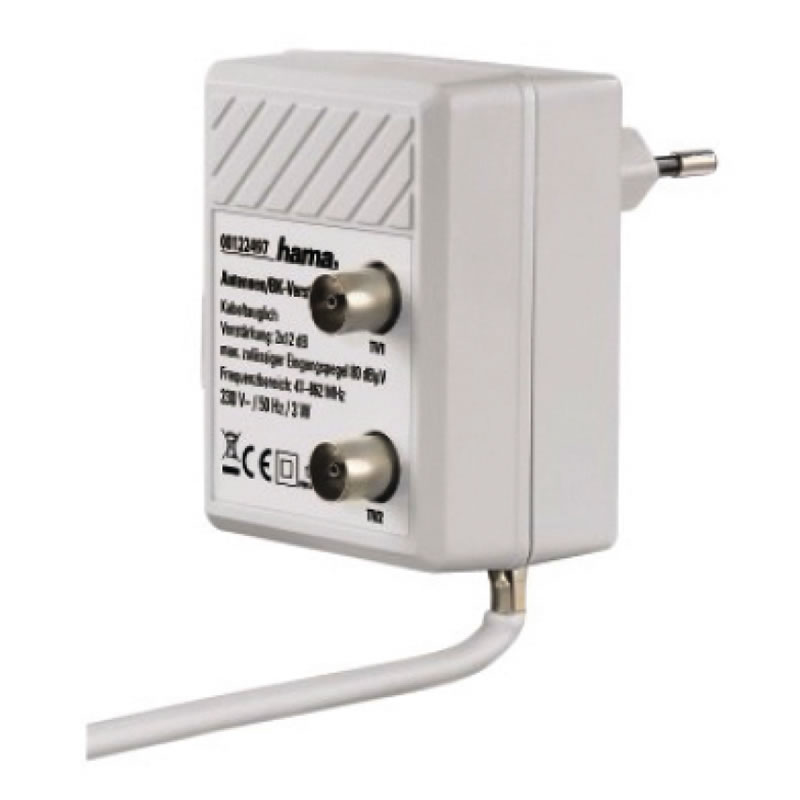 HAMA AMPLI ANTENNE TERRESTRE 12 DB 2 SORTIES