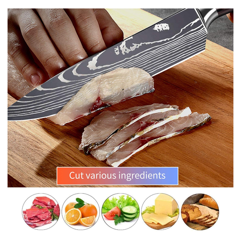 KEPEAK LOT 5 PCS COUTEAUX DE CUISINE/RESTAURANT – Image 4