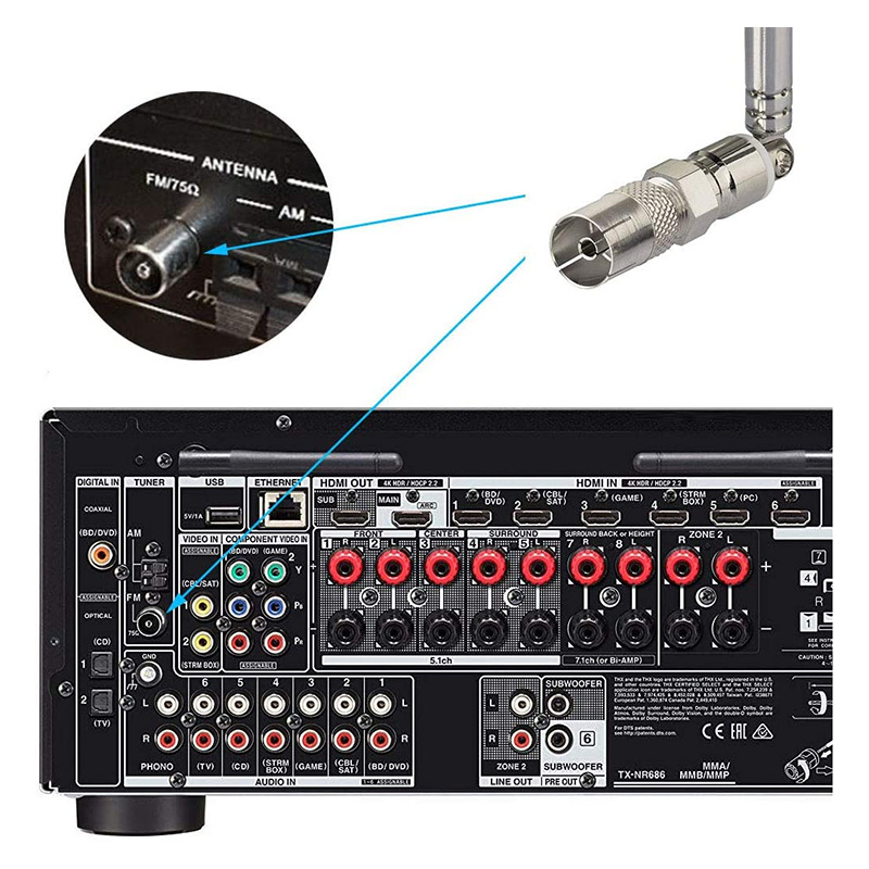 BINGFU ANTENNE TELESCOPIQUE DAB+/FM – Image 4
