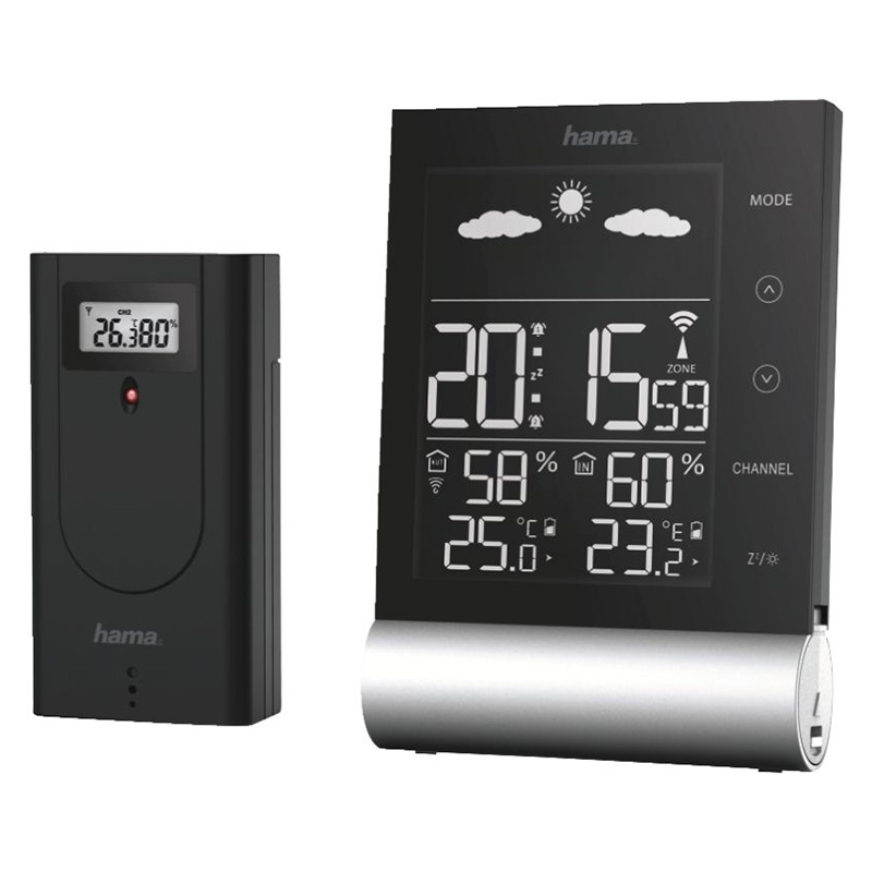 HAMA STATION METEO NOIR MULTI-AFFICHAGES