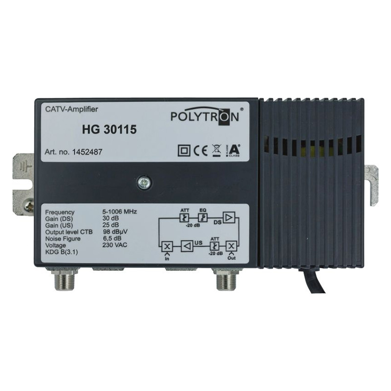 POLYTRON HG-30115 AMPLIFICATEUR TNT 30 DB