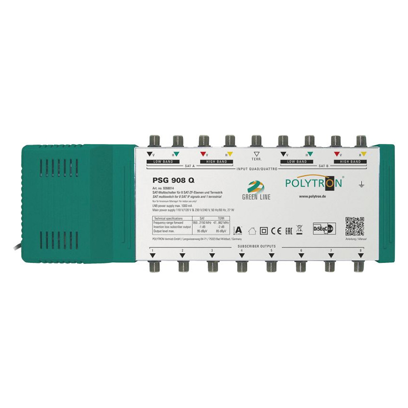 POLYTRON PSG-908Q MULTISWITCH 9E / 8 SORTIES