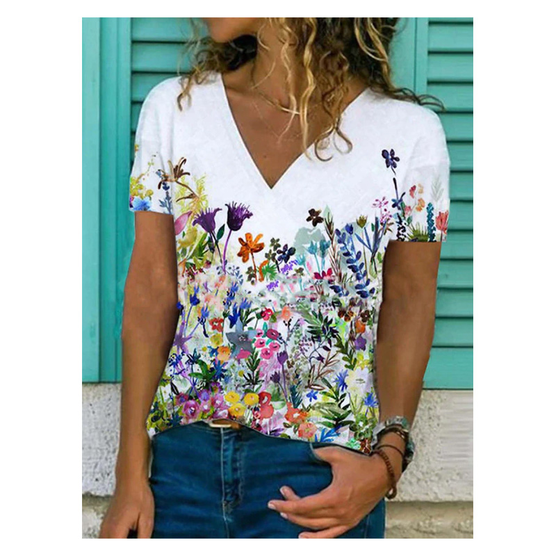 CASUAL OLGA T-SHIRT MODE COL V SLIM