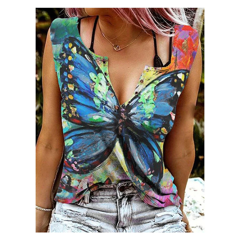 TOPVU NOUVEAU DEBARDEUR PAPILLON SEXY