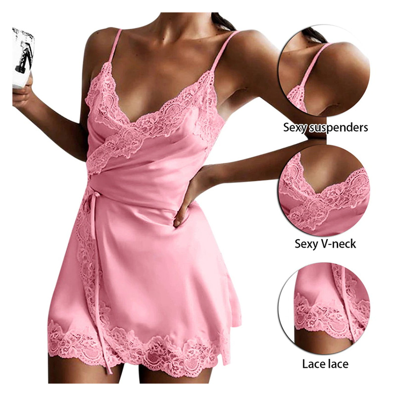 SFIT AMINA ROBE DE NUIT SEXY EN SATIN