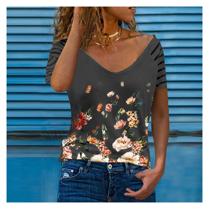 CASUAL BELLA T-SHIRT IMPRESSION FLORAL
