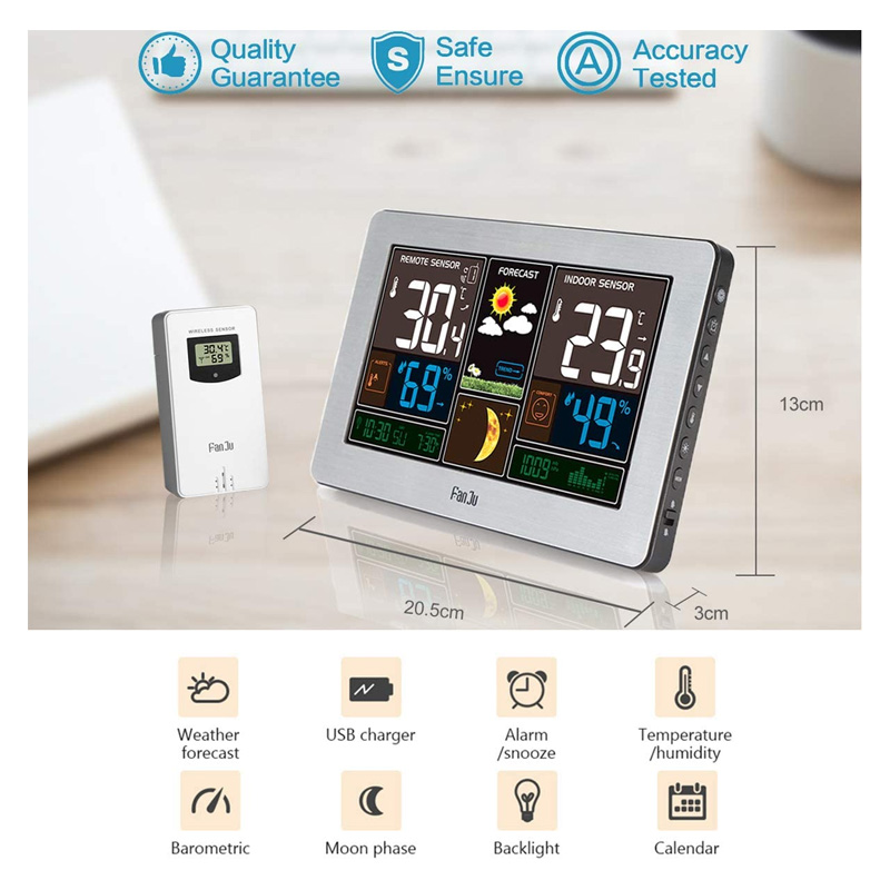 FANJU STATION METEO COLOREE AVEC ANIMATION – Image 2