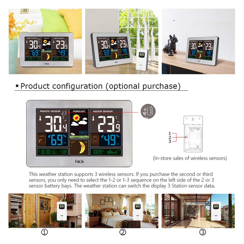 FANJU STATION METEO COLOREE AVEC ANIMATION – Image 4