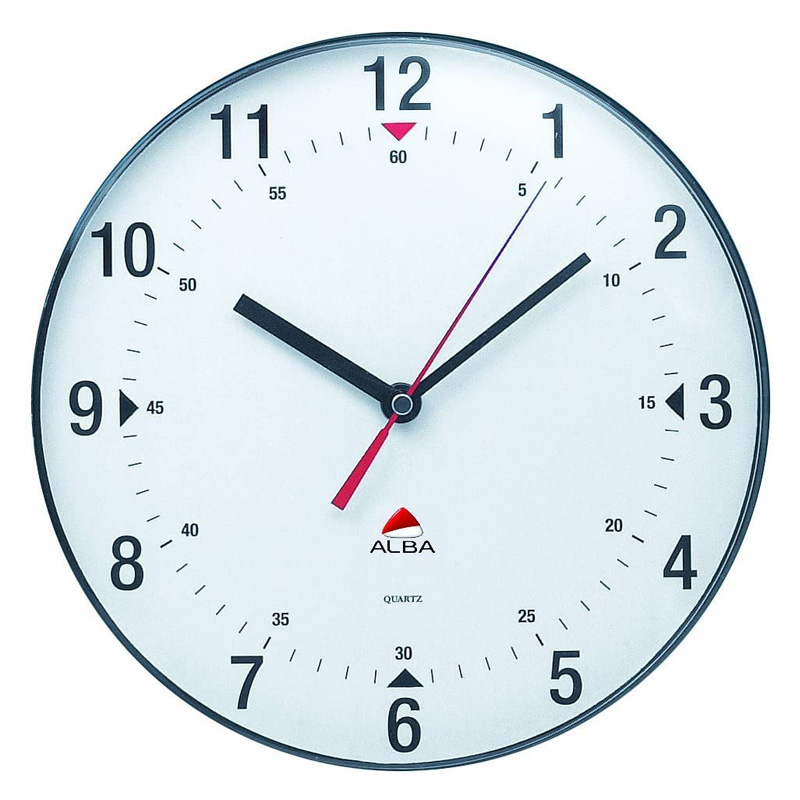 ALBA HORLOGE MURALE MODERNE QUARTZ DE 25 CM