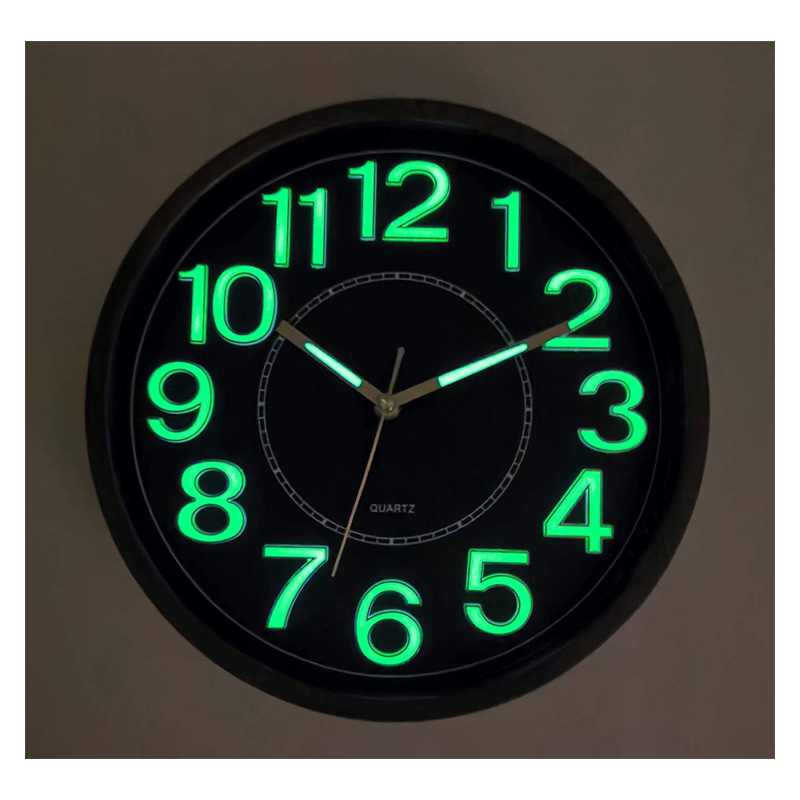 FOXTOP HORLOGE MURALE A PILE/VEILLEUSE DE 30 CM – Image 2