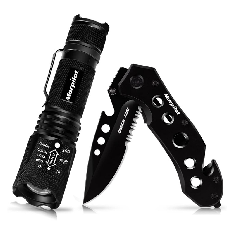 MORPILOT COUTEAU MULTIFONCTION + LAMPE TORCHE