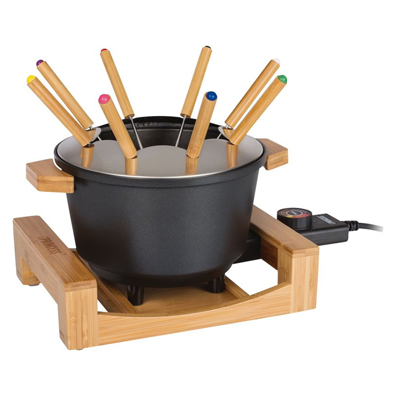PRINCESS FONDUE PURE NOIR AVEC 8 FOURCHETTES