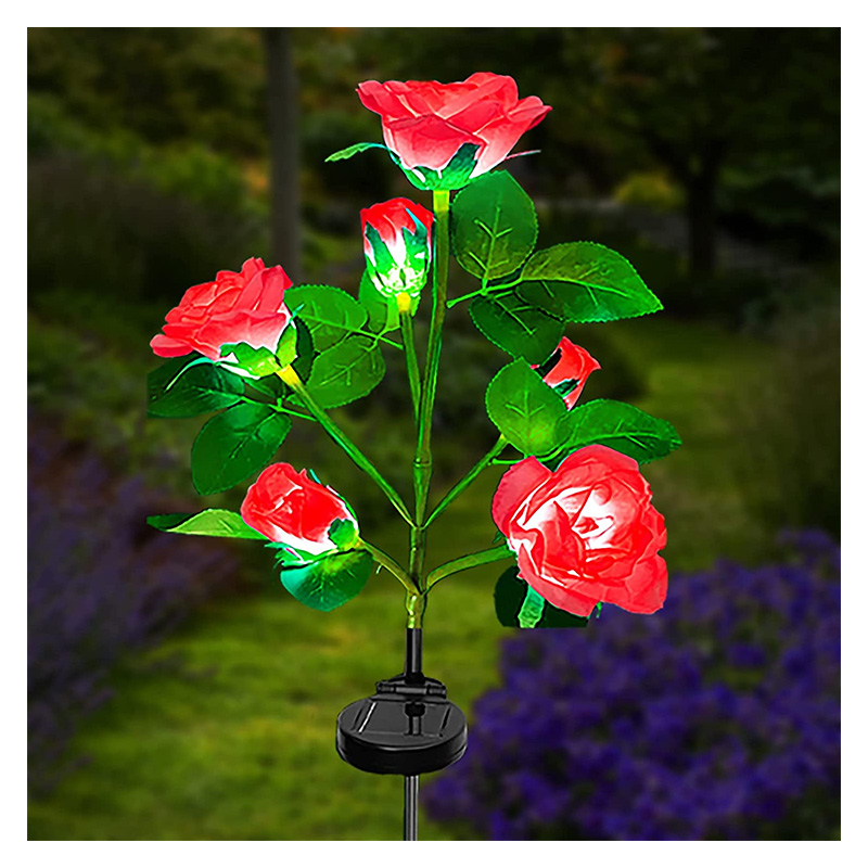 ZVO ROSE NOCTURNE SOLAIRE DECO 6 LED IP65