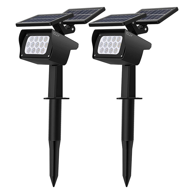 CLY DUO SPOT SOLAIRE LED AVEC  DOUBLE PANNEAUX
