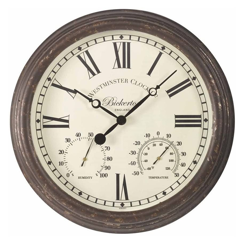 BICKERTON HORLOGE METEO MURALE 38 CM