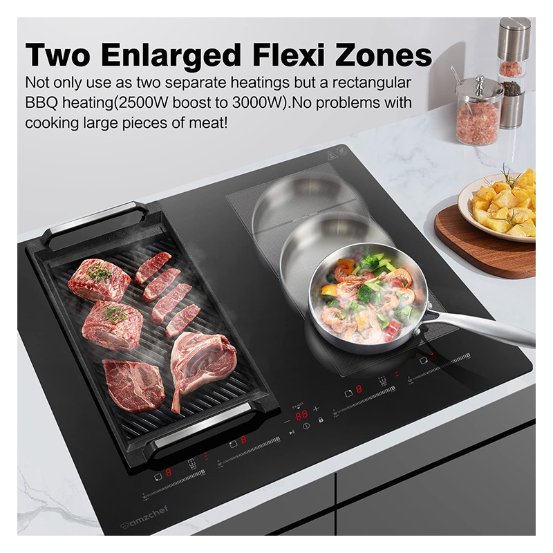 AMZCHEF VITRO INDUCTION 2 ZONES FLEXIBLES – Image 3