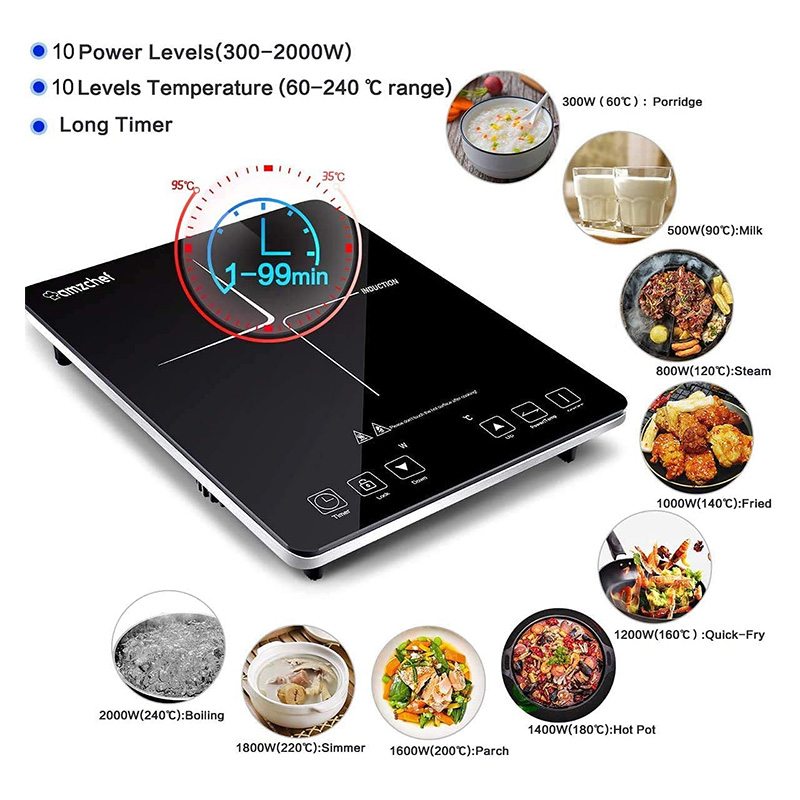 AMZCHEF PLAQUE DE CUISSON A INDUCTION – Image 2