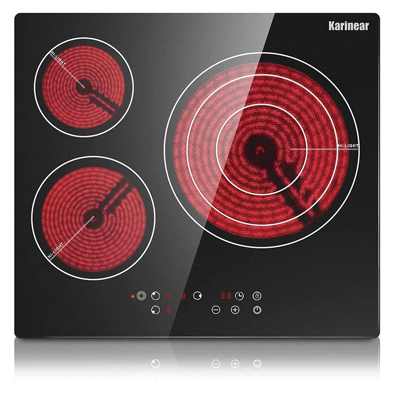 KARINEAR VITROCERAMIQUE 3 FOYERS PUISSANTS