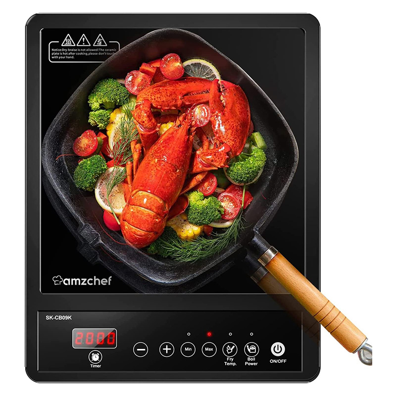 AMZCHEF TABLE DE CUISSON A INDUCTION 2000