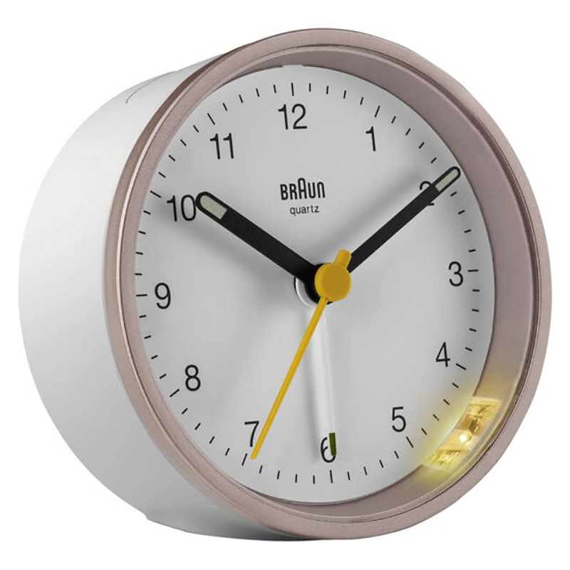 BRAUN BC12PW REVEIL A QUARTZ BLANC-ROSE