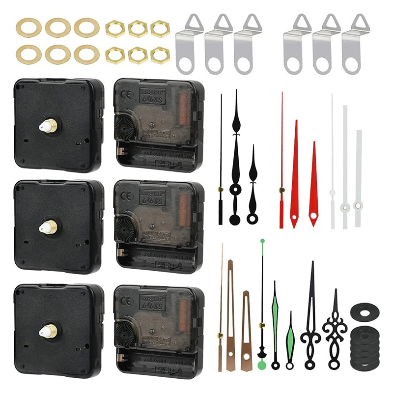 12 PIECES MECANISME D’HORLOGE QUARTZ