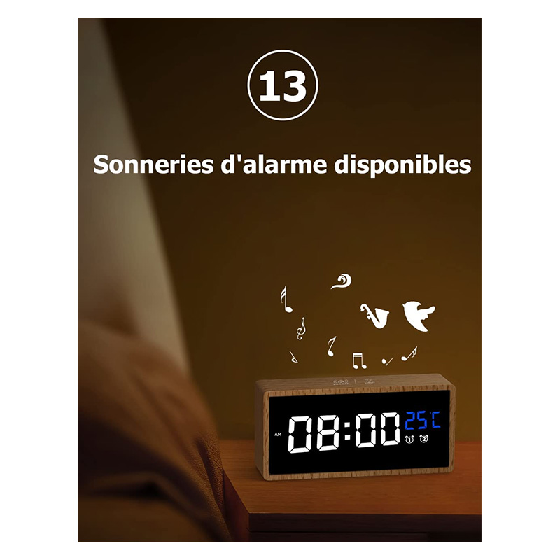 ABOVECLOCK REVEIL DIGITAL 2 ALARMES USB – Image 3