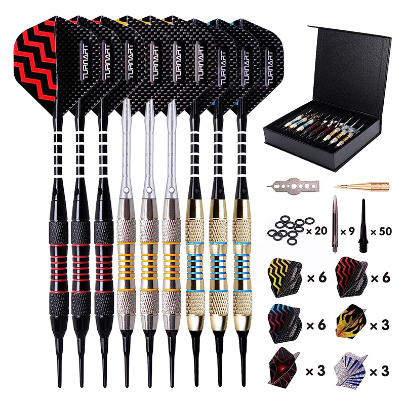 TURNART LOT DE 9 FLECHETTES DE 18 GR AVEC ACCS