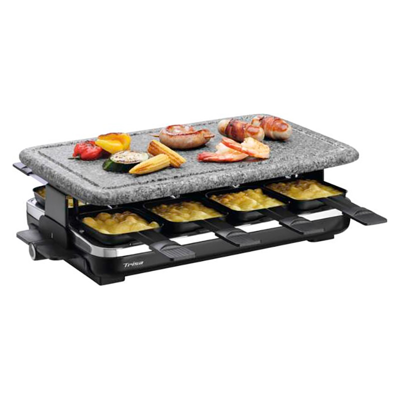 TRISA RACLETTE HOT STONE AVEC 8 POELONS