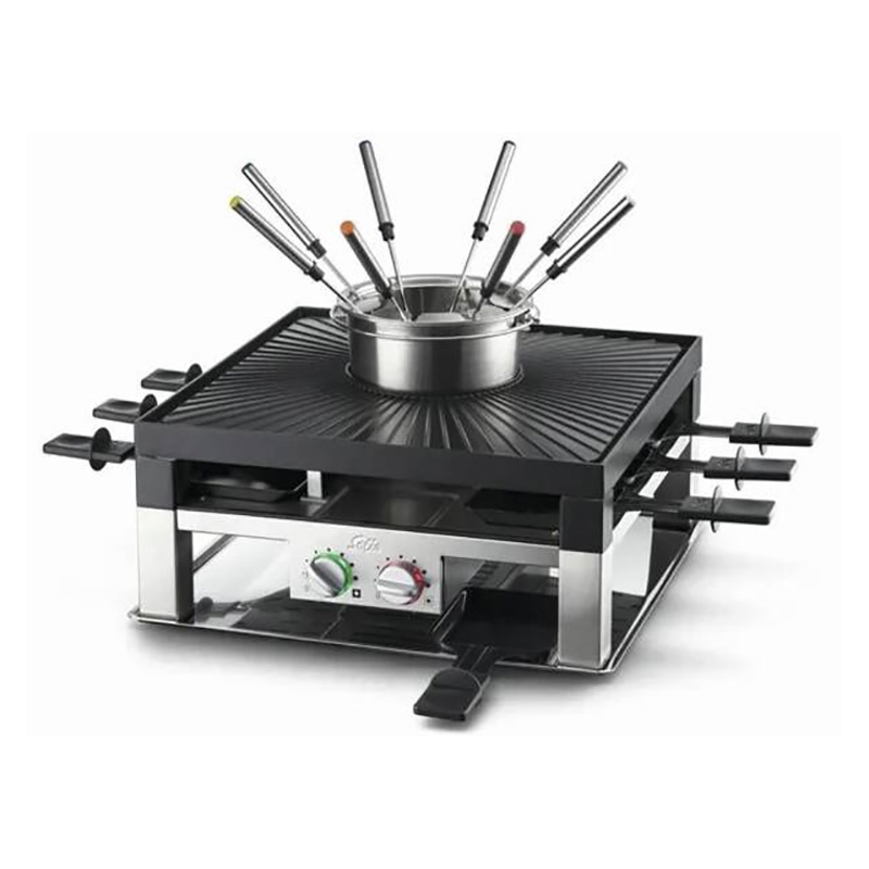 SOLIS SUPER COMBI-GRILL 3EN1 RACLETTE ET FONDUE
