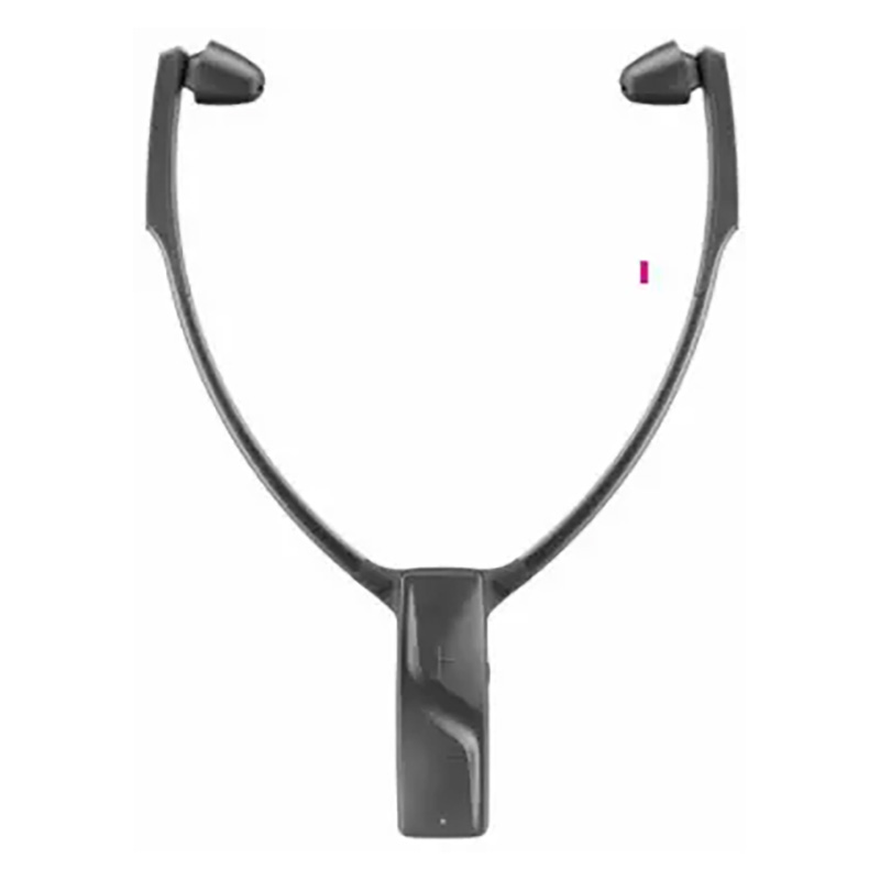 Sennheiser, deuxième casque d'écoute (sans émetteur), écouteur arceau de menton, transfert sans-fil, réglage séparé du volume. Autonomie jusqu'à 12 heures