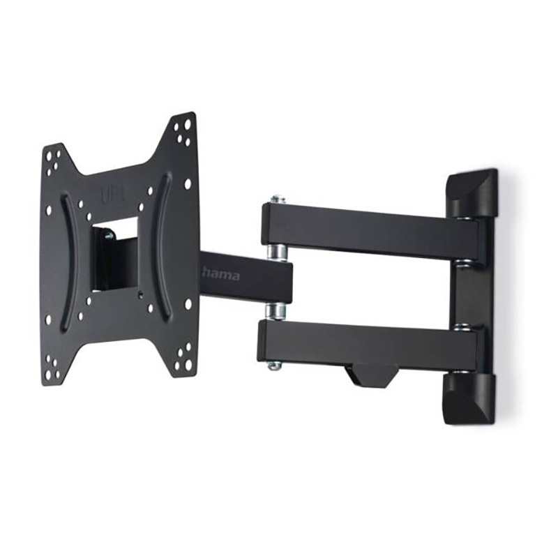 Hama Support mural de 48 à 122 cm, charge jusqu'à 20 Kg, inclinable, -12 degrés/+5 degrés,  3 articulations, pivotant 18 degrés