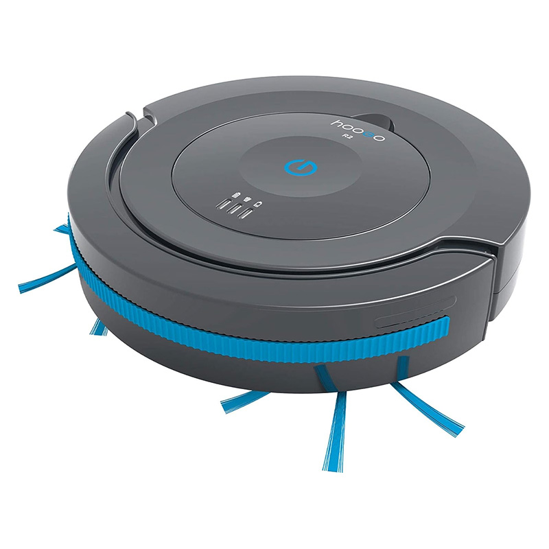 EXTRA SILENCIEUX - 65 db(A) : Le robot aspirateur R2 de HOOGO est particulièrement silencieux et très efficace grâce à sa technologie brevetée de canal d'aspiration Vacania.