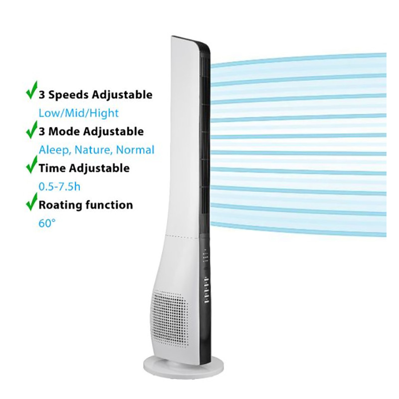 ALLIEZ FRAÎCHEUR ET DESIGN ! Profitez d'une combinaison parfaite d'élégance, de praticité, et de performance avec le nouveau ventilateur colonne Ohmex.