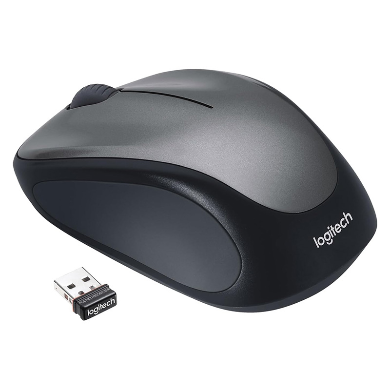 Logitech M325 Souris Optique Précise Souris, transmission sans-fil HF, lecture balayage optique, molette, 5 touches, utilisation pour Mac OS