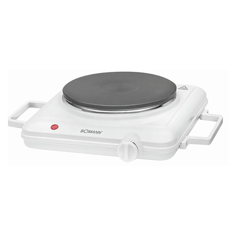 Plaque de cuisson, environ. 180 mm de diamètre, 1500 watts Finition résistant à la chaleur - Type de commande : Rotatif