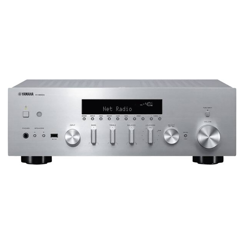 Ampli-tuner stéréo, puissance nominale 2 x 80 Watts, puissance musicale 2 x 115 Watts maxi, contrôlable via App, connexion Ethernet