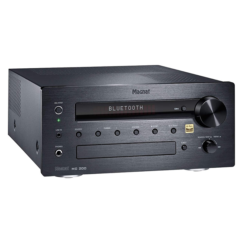Ampli-tuner stéréo, Ampli-Tuner-CD, Compatibilité Multiroom, réception DAB+, radio Internet, radio RDS, accès aux fichiers audio du réseau domestique.